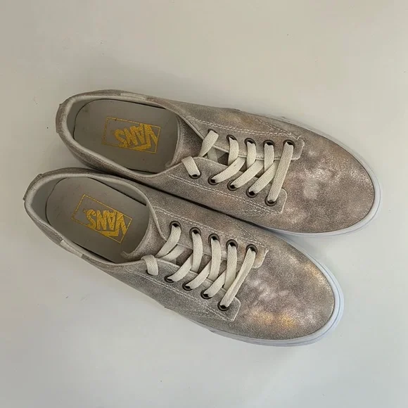 Vans Camden Stripe Metallic Galaxy Sparkle Fabric Sneakers Women’s Size 9.5 - Picture 6 of 13